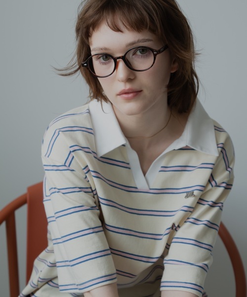 JUMELLE(ジュメロ)の「ルーズマルチポロT(Tシャツ/カットソー・レディース・ネイビー/アイボリー・FREE)」の20枚目の写真