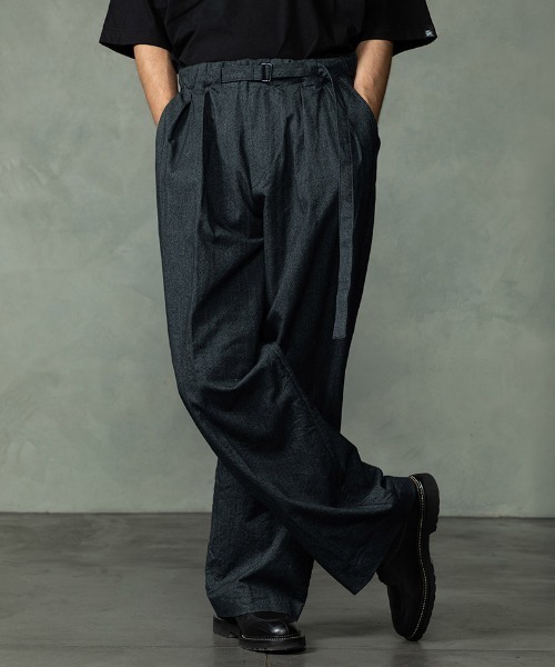 EGO TRIPPING(エゴトリッピング)の「mp15251-DRESSYEASE TROUSERS イージーパンツ(626750)(その他パンツ・メンズ・ブラック系その他/杢グレー/チャコール・29/31/33)」の2枚目の写真