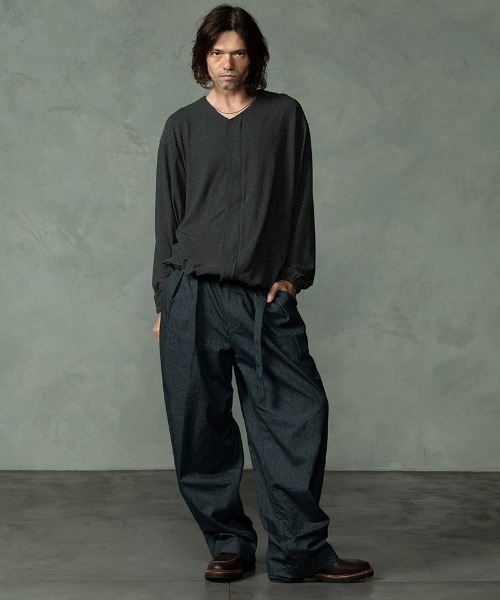 EGO TRIPPING(エゴトリッピング)の「mp15251-DRESSYEASE TROUSERS イージーパンツ(626750)(その他パンツ・メンズ・ブラック系その他/杢グレー/チャコール・29/31/33)」の16枚目の写真