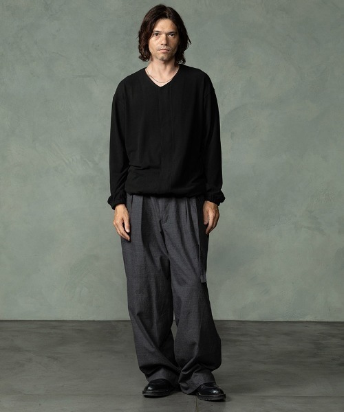 EGO TRIPPING(エゴトリッピング)の「mp15251-DRESSYEASE TROUSERS イージーパンツ(626750)(その他パンツ・メンズ・ブラック系その他/杢グレー/チャコール・29/31/33)」の19枚目の写真