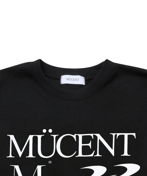 MUCENT(ムセント)の「エッセンシャルレタリングルーズフィットロングスリーブスウェット男女共用(スウェット・レディース・ブラック/グレー・L/M)」の4枚目の写真