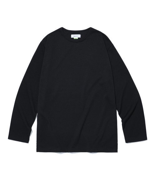 AOTT(アンアウトピット)の「ユニセックスエッセンシャルロングスリーブTシャツブラック(Tシャツ/カットソー・レディース・ブラック・MEDIUM)」の1枚目の写真