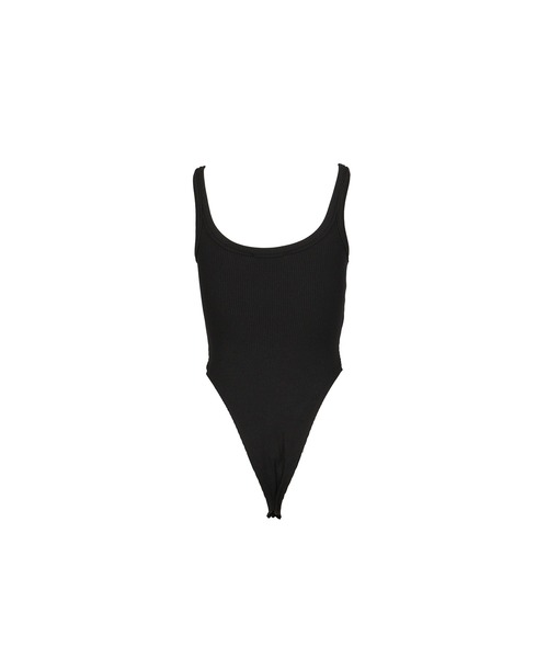 GLOWNY（グロウニ―）の「G SCOOP NECK WAFFLE BODYSUIT（その他トップス・レディース・ブラック・X-SMALL/SMALL）」の2枚目の写真