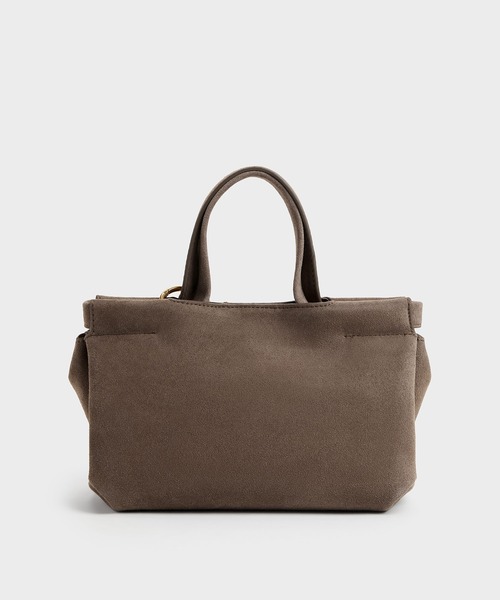 CHARLES & KEITH(チャールズ & キース)の「Zephy ミニゼフィ タッセル トートバッグ(トートバッグ・レディース・レディッシュグレー・S)」の3枚目の写真