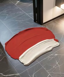 LA VORAGINE（ラ ヴォラジネ）の「ペイントストロークバイカラーバスマット（ラグ/マット）」