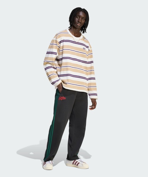 adidas(アディダス)の「90sオルタナティブスポーツ長袖ストライプ ワッフル ティー / ロンT / アディダスオリジナルス adidas Originals(Tシャツ/カットソー・メンズ・ホワイト・X-SMALL/XX-LARGE/3XL/LARGE/MEDIUM/SMALL/X-LARGE)」の3枚目の写真