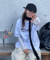 ヴィンテージサークルロゴ半袖Tシャツ(ホワイト)