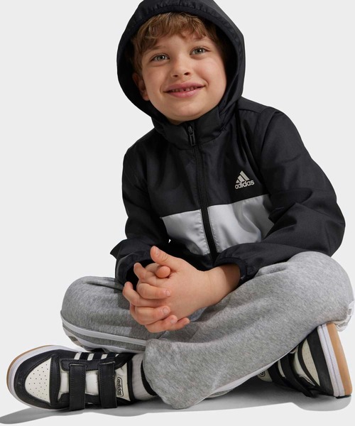 adidas(アディダス)の「WIND. RDY Tiberio ウインドブレーカー / アディダス adidas(ナイロンジャケット・キッズ・ブラック・100/110/120/130)」の5枚目の写真