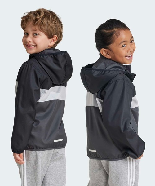 adidas(アディダス)の「WIND. RDY Tiberio ウインドブレーカー / アディダス adidas(ナイロンジャケット・キッズ・ブラック・100/110/120/130)」の2枚目の写真