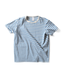 THOMASMORE（トーマスモア）の「チコストライプT - スカイ（Tシャツ/カットソー）」