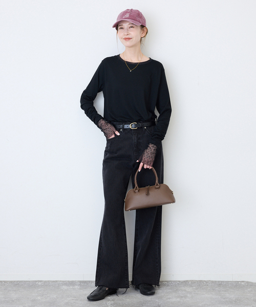 SLOBE IENA(スローブイエナ)の「Hyman Roth/ハイマン ロス ミニボストン T10483SA(ショルダーバッグ・レディース・ブラック/ブラウン・FREE)」の15枚目の写真