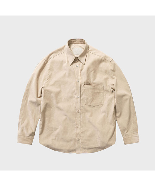 TY(ティワイ)の「OP コーデュロイシャツ, 2カラー(シャツ/ブラウス・メンズ・ブラック/ライトベージュ・MEDIUM/LARGE/X-LARGE)」の1枚目の写真