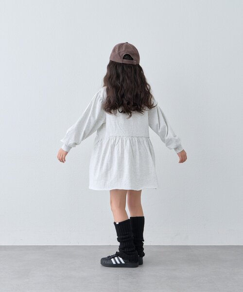 CIAOPANIC TYPY(チャオパニックティピー)の「【KIDS/ZOZO限定カラーあり】らくがき風フロッキーロゴミニワンピチュニック(ワンピース・キッズ・アイボリー/チャコールグレー/ブラウン/グレー・130/110/150)」の17枚目の写真