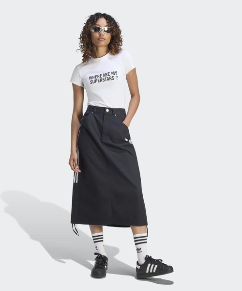 adidas（アディダス）の「パラシュート スカート / アディダスオリジナルス adidas Originals（スカート・レディース・ブラック・XX-LARGE/X-LARGE/LARGE/MEDIUM/SMALL）」の5枚目の写真