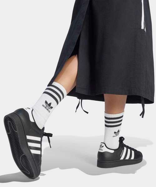 adidas（アディダス）の「パラシュート スカート / アディダスオリジナルス adidas Originals（スカート・レディース・ブラック・XX-LARGE/X-LARGE/LARGE/MEDIUM/SMALL）」の4枚目の写真