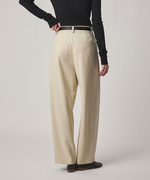Steven Alan(スティーブンアラン)の「<Steven Alan>ダブルクロス タック トラウザーズ(スラックス・レディース・ブラック/ナチュラル・L/S/M)」の3枚目の写真