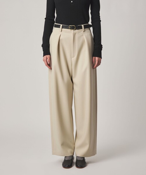Steven Alan(スティーブンアラン)の「<Steven Alan>ダブルクロス タック トラウザーズ(スラックス・レディース・ブラック/ナチュラル・L/S/M)」の7枚目の写真