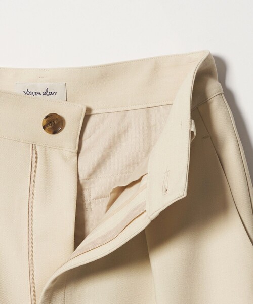 Steven Alan(スティーブンアラン)の「<Steven Alan>ダブルクロス タック トラウザーズ(スラックス・レディース・ブラック/ナチュラル・L/S/M)」の15枚目の写真