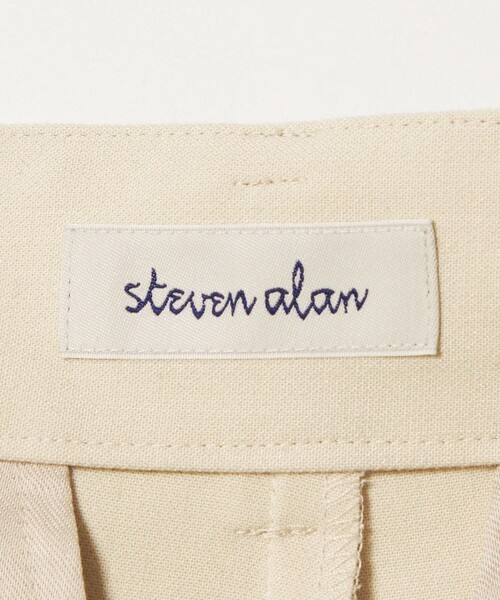 Steven Alan(スティーブンアラン)の「<Steven Alan>ダブルクロス タック トラウザーズ(スラックス・レディース・ブラック/ナチュラル・L/S/M)」の22枚目の写真