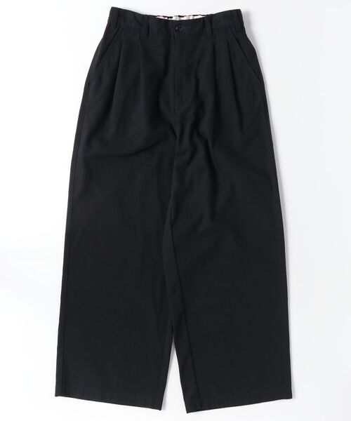 New Manual(ニューマニュアル)の「New Manual(ニューマニュアル) CHINO WIDE TROUSERS(その他パンツ・メンズ・ブラック・L)」の1枚目の写真