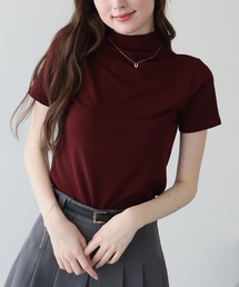 モックネックTシャツ