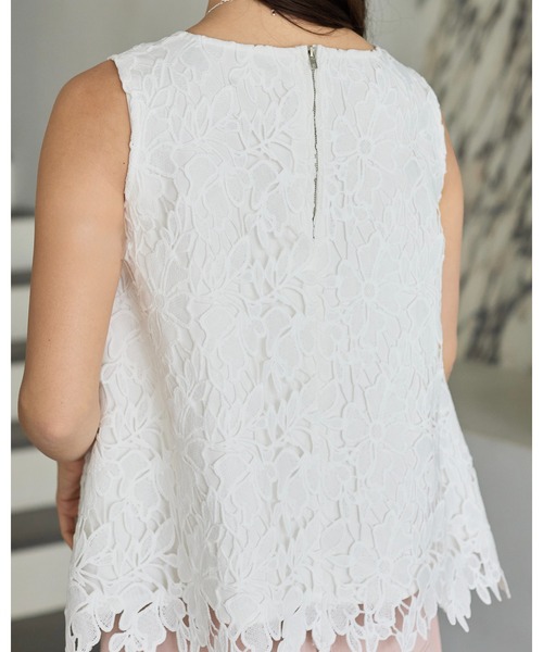 BIRTHDAY BASH(バースデイバッシュ)の「FLOWER LACE NS TOPS(フラワレースNSトップス)(その他トップス・レディース・ピンク/ブラック/ホワイト・M/S)」の22枚目の写真