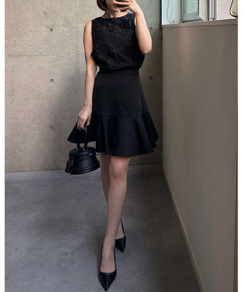 BIRTHDAY BASH(バースデイバッシュ)の「FLOWER LACE NS TOPS(フラワレースNSトップス)(その他トップス・レディース・ピンク/ブラック/ホワイト・M/S)」の20枚目の写真