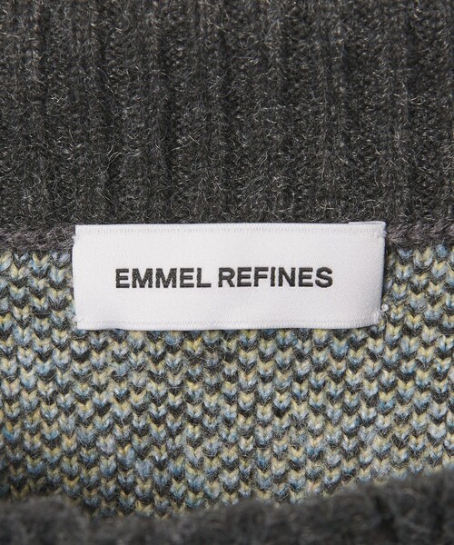 EMMEL REFINES(エメルリファインズ)の「<EMMEL REFINES>EM フラワージャガード ニットプルオーバー(ニット/セーター・レディース・ホワイト/ダークグレー・FREE)」の15枚目の写真