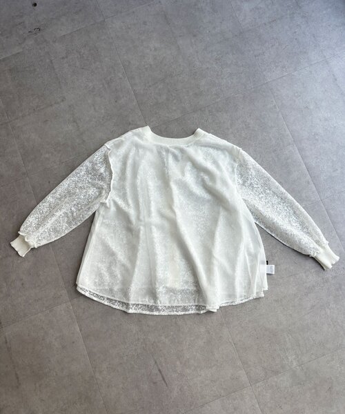 un dix cors(アンディコール)の「レースレイヤードカットカーデ(カーディガン/ボレロ・レディース・ブラック/オフホワイト・FREE)」の16枚目の写真