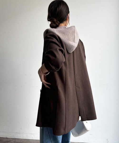 DouDou(ドゥドゥ)の「【WEB限定】ダブルジップパーカーベスト(Tシャツ/カットソー・レディース・ホワイト系その他/グレー/ベージュ・FREE)」の20枚目の写真