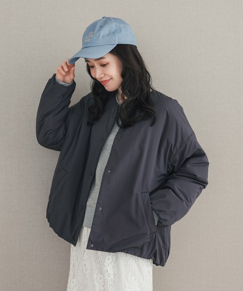 URBAN RESEARCH DOORS(アーバンリサーチドアーズ)の「『UR TECH』撥水ポケッタブル中綿ブルゾン(ブルゾン・レディース・チャコールグレー/ベージュ系その他/ブラック・FREE)」の17枚目の写真