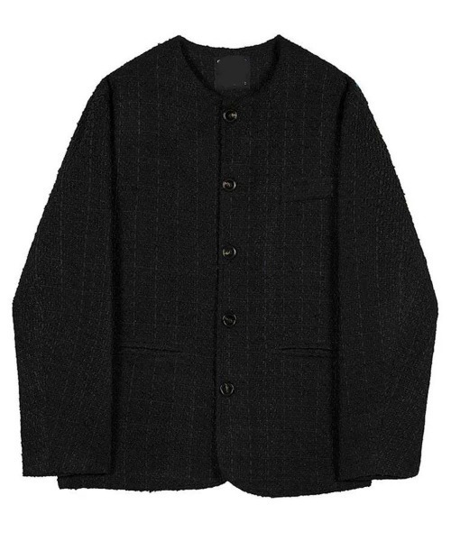 DOUBLE STEAL(ダブルスティール)の「DSテクスチャーデザインカーディガン(カーディガン/ボレロ・メンズ・ブラック・X-LARGE/LARGE/MEDIUM)」の5枚目の写真