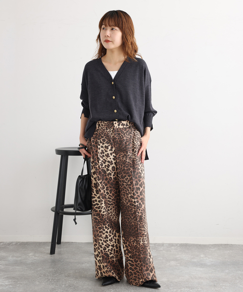 journal standard L'essage(ジャーナルスタンダードレサージュ)の「レオパードウールパンツ(その他パンツ・レディース・ブラウン系その他・38/36)」の5枚目の写真