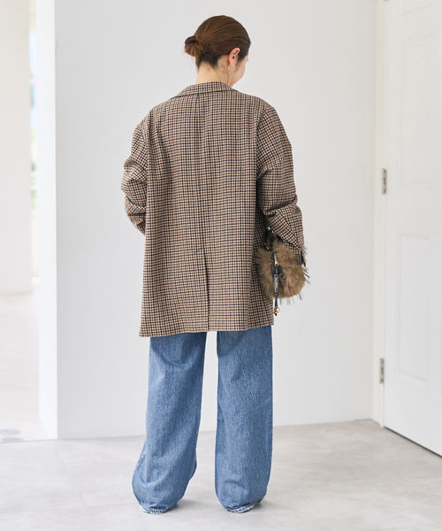 Spick & Span(スピックアンドスパン)の「VIAN / ヴィアン BIG JK Single ビッグ ジャケット(テーラードジャケット・レディース・ベージュ/ネイビー/キャメル・36)」の13枚目の写真