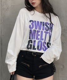 長袖Tシャツ/フォトプリント/ビッグロゴ/ガールズストリート