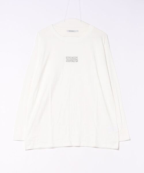 JEANS MATE(ジーンズメイト)の「【NEOSARTIC/ネオサーティック】【コーデに迷わないお得なセットアイテム】梨地カーディガン ロンTセット 2点セット 羽織り 単品使い ユニセックス(アンサンブル・メンズ・グレー/チャコールグレー/ベージュ・MEDIUM/LARGE/X-LARGE)」の4枚目の写真