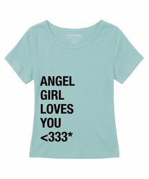 エンジェルガール スリムフィット 半袖Tシャツ (ミント)