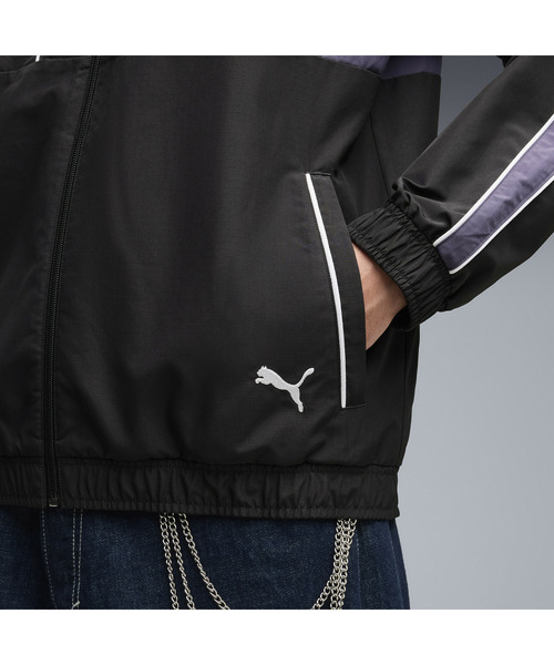 PUMA(プーマ)の「PUMA プーマ メンズ T7 リラックスド ウーブン トラックジャケット カットラ(ジャージ・メンズ・ブラック/ダークブルー・MEDIUM/LARGE/XX-LARGE/X-LARGE/SMALL)」の3枚目の写真