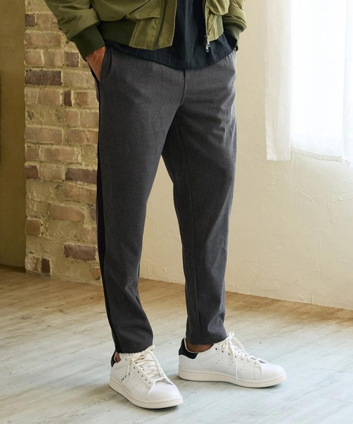 Maison code 13（メゾンコードサーティーン）の「mp15316- Side Line Wool Like Pants イージーパンツ(M26W-11)（その他パンツ・メンズ・チャコール/ブラック・S/M/L）」の3枚目の写真