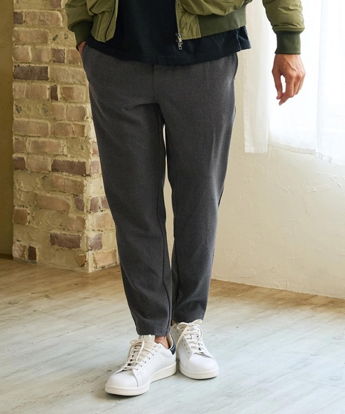 Maison code 13（メゾンコードサーティーン）の「mp15316- Side Line Wool Like Pants イージーパンツ(M26W-11)（その他パンツ・メンズ・チャコール/ブラック・S/M/L）」の4枚目の写真