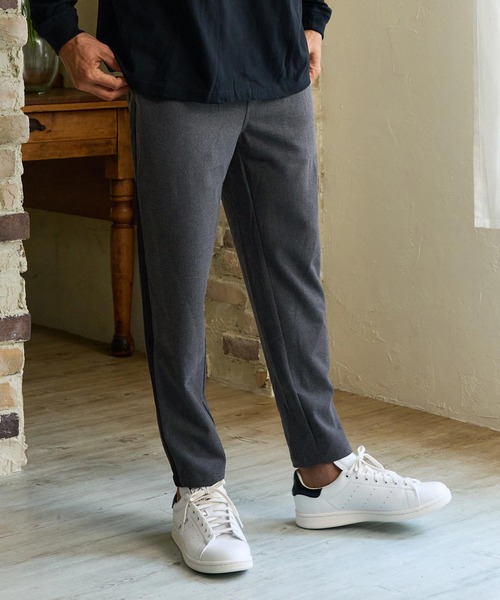 Maison code 13（メゾンコードサーティーン）の「mp15316- Side Line Wool Like Pants イージーパンツ(M26W-11)（その他パンツ・メンズ・チャコール/ブラック・S/M/L）」の5枚目の写真