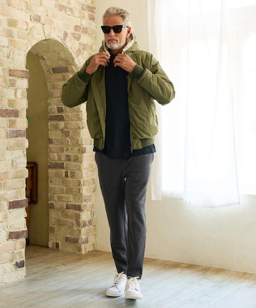 Maison code 13（メゾンコードサーティーン）の「mp15316- Side Line Wool Like Pants イージーパンツ(M26W-11)（その他パンツ・メンズ・チャコール/ブラック・S/M/L）」の6枚目の写真