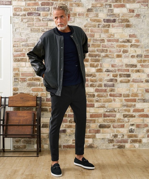 Maison code 13（メゾンコードサーティーン）の「mp15316- Side Line Wool Like Pants イージーパンツ(M26W-11)（その他パンツ・メンズ・チャコール/ブラック・S/M/L）」の13枚目の写真