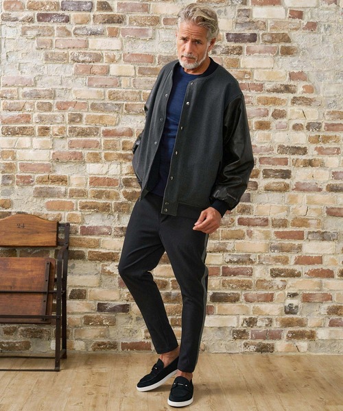 Maison code 13（メゾンコードサーティーン）の「mp15316- Side Line Wool Like Pants イージーパンツ(M26W-11)（その他パンツ・メンズ・チャコール/ブラック・S/M/L）」の14枚目の写真