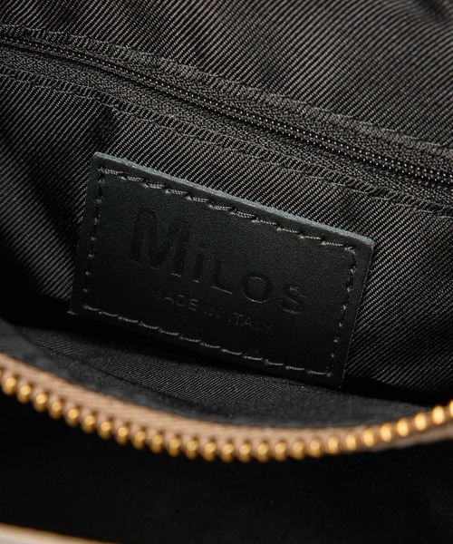 MILOS(ミロス)の「BARNYARDSTORM / 【カラー別注】MILOS(ミロス) /ひねり金具トート(ハンドバッグ・レディース・モカ/ブラック・FREE)」の12枚目の写真