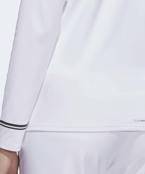 adidas（アディダス）の「クライマウォーム 起毛 長袖ポロシャツ【adidas Golf/アディダスゴルフ】（ポロシャツ・レディース・ホワイト・XX-LARGE/LARGE/MEDIUM/SMALL/X-LARGE）」の2枚目の写真