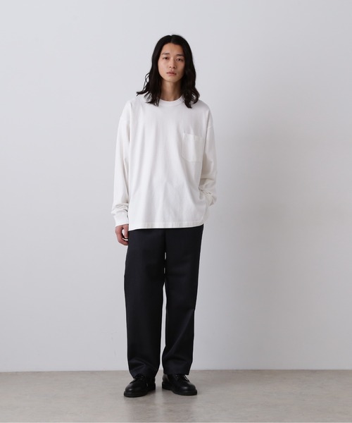 YLEVE（イレーヴ）の「YLEVE / WOOL MOHAIR GABA STRAIGHT TROUSERS（その他パンツ・メンズ・ブラック/グレー・4/3/5）」の2枚目の写真