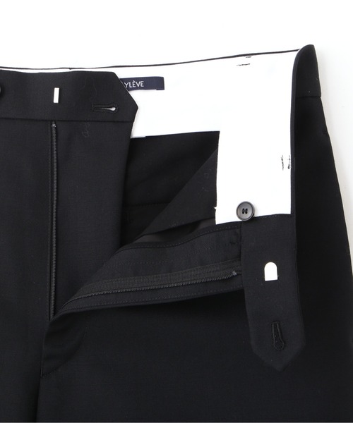 YLEVE（イレーヴ）の「YLEVE / WOOL MOHAIR GABA STRAIGHT TROUSERS（その他パンツ・メンズ・ブラック/グレー・4/3/5）」の4枚目の写真