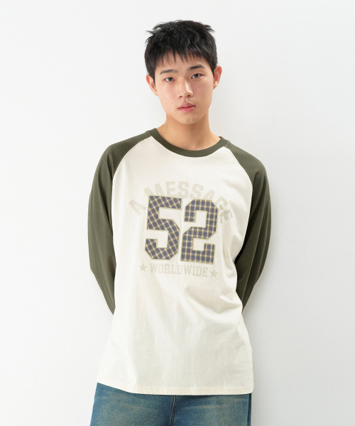 AMESWORLDWIDE（アメスワールドワイド）の「52 チェックアップリケ ラグラン長袖Tシャツ クリーム（Tシャツ/カットソー・レディース・その他・SMALL/MEDIUM/LARGE）」の10枚目の写真