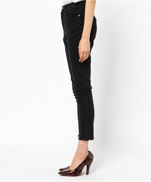 CIAOPANIC（チャオパニック）の「【Ciaopanic】　ストレッチカットオフスキニーPTS（デニムパンツ・レディース・ブラック/インディゴブルー/ホワイト・LARGE/MEDIUM/SMALL）」の5枚目の写真